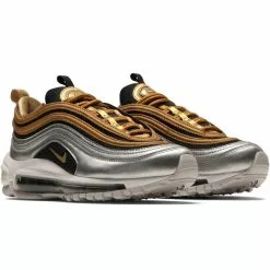 Nike WOMEN'S AIR MAX 97 SPECIAL EDITION Metallic Silver/Metallic Gold [700] -Women's Footwear Sales Shop 14d971e063c750f353582c118214cf71 grande