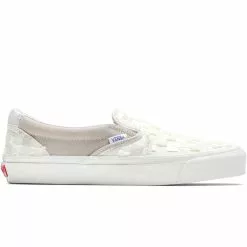 Vault By Vans SLIP-ON BRICOLAGE LX EMBROIDER CHCKR WHT