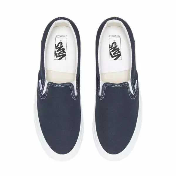 Vault By Vans OG CLASSIC SLIP-ON LX (SS20) NAVY 6 Vault By Vans OG CLASSIC SLIP-ON LX (SS20) NAVY - Image 4