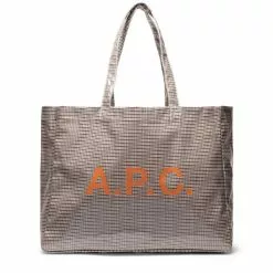 A.P.C. DIANE SHOPPING BAG DARK BEIGE