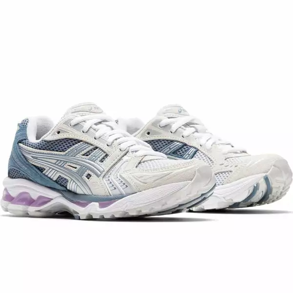 ASICS WOMENS GEL-KAYANO 14 GLACIER GREY/PURE SILVER 4 ASICS WOMENS GEL-KAYANO 14 GLACIER GREY/PURE SILVER - Image 2