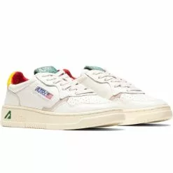 Autry WOMEN'S MEDALIST LOW SNEAKERS LEAT/ELEP WHT/YEL/AMAZ -Women's Footwear Sales Shop AurtyWAULWLE10LEATELEPWHTYELAMAZ35AULWLE10 2 grande