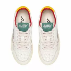 Autry WOMEN'S MEDALIST LOW SNEAKERS LEAT/ELEP WHT/YEL/AMAZ -Women's Footwear Sales Shop AurtyWAULWLE10LEATELEPWHTYELAMAZ35AULWLE10 4 grande