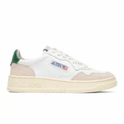 Autry WOMEN'S MEDALIST LOW SNEAKERS LEAT/SUEDE WHT/AMAZ