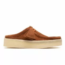 Clarks WALLABEE CUP MULE TAN SUEDE