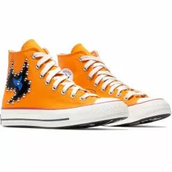 Converse X COME TEES CHUCK 70 HI SUN ORANGE/EGRET/BLACK -Women's Footwear Sales Shop ConverseXCOMETEESCHUCK70HISUNORANGEEGRETBLACK8A01762C 2 grande