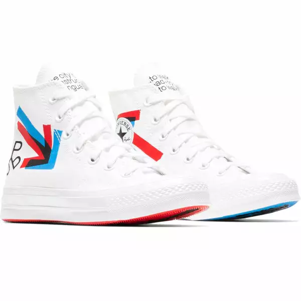 Converse X PATTA X EXPERIMENTAL JETSET CHUCK 70 WHITE/RED/BLUE 4 Converse X PATTA X EXPERIMENTAL JETSET CHUCK 70 WHITE/RED/BLUE - Image 2