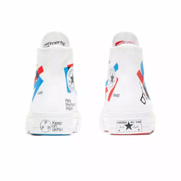 Converse X PATTA X EXPERIMENTAL JETSET CHUCK 70 WHITE/RED/BLUE 5 Converse X PATTA X EXPERIMENTAL JETSET CHUCK 70 WHITE/RED/BLUE - Image 3