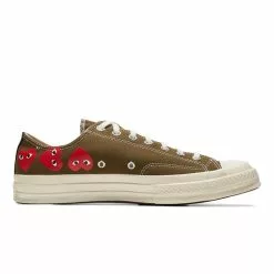 Converse X CDG Play CHUCK TAYLOR LOW KHAKI 11 Converse X CDG Play CHUCK TAYLOR LOW KHAKI -Women's Footwear Sales Shop ConversexCDGPlayCHUCKTAYLORLOWP1K117 162976C 5 grande