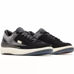 Jordan Brand AIR JORDAN 2 RETRO LOW SP BLACK/ANTHRACITE-SMOKE GREY-MUSLIN [060] -Women's Footwear Sales Shop JordanBrandAIRJORDAN2RETROLOWSPBLKANTHRCTE GRY MSLN8DR9834 060 2 grande
