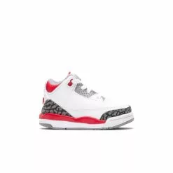 Air Jordan JORDAN 3 RETRO (TD) WHITE/FIRE RED-BLACK-CEMENT GREY [160]