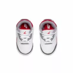 Air Jordan JORDAN 3 RETRO (TD) WHITE/FIRE RED-BLACK-CEMENT GREY [160] -Women's Footwear Sales Shop JordanBrandJORDAN3RETRO TD WHITEFIRERED BLACK CEMENTGREY4CDM0968 160 4 grande