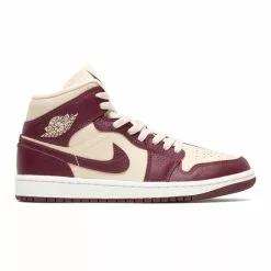 WOMEN'S AIR JORDAN 1 MID SE BEACH/CHRRYWD RED-SAIL [200]