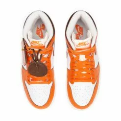 WOMEN'S AIR JORDAN 1 RETRO HI OG WHITE/STARFISH-CACAO-SAIL [101] -Women's Footwear Sales Shop JordanBrandWMNSAIRJORDAN1RETROHIOGWHITESTARFISH CACAO SAIL8DO9369 101 4 grande