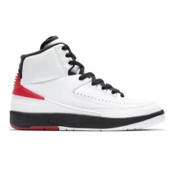 WOMEN'S AIR JORDAN 2 RETRO WHITE/VARSITY RED-BLACK [106]