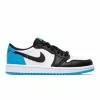 WOMEN'S AIR JORDAN 1 LOW OG WHITE/DK POWDER BLUE-BLACK [104] -Women's Footwear Sales Shop JordanWAIRJORDAN1LOWOGWHITEDKPOWDERBLUE BLACK6CZ0775 104 1 grande