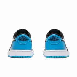 WOMEN'S AIR JORDAN 1 LOW OG WHITE/DK POWDER BLUE-BLACK [104] -Women's Footwear Sales Shop JordanWAIRJORDAN1LOWOGWHITEDKPOWDERBLUE BLACK6CZ0775 104 3 grande