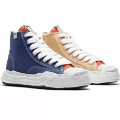Maison MIHARA YASUHIRO HANK HI SNEAKER NAVY/BEIGE -Women's Footwear Sales Shop MIHARAYASUHIOHANKHISNEAKERNAVYBEIGE41A05FW701 2 grande