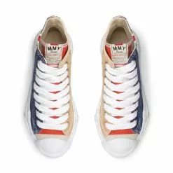 Maison MIHARA YASUHIRO HANK HI SNEAKER NAVY/BEIGE -Women's Footwear Sales Shop MIHARAYASUHIOHANKHISNEAKERNAVYBEIGE41A05FW701 4 grande