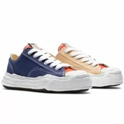 Maison MIHARA YASUHIRO HANK LOW SNEAKER NAVY/BEIGE -Women's Footwear Sales Shop MIHARAYASUHIOHANKLOWSNEAKERNAVYBEIGE41A05FW702 2 grande