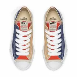 Maison MIHARA YASUHIRO HANK LOW SNEAKER NAVY/BEIGE -Women's Footwear Sales Shop MIHARAYASUHIOHANKLOWSNEAKERNAVYBEIGE41A05FW702 4 grande