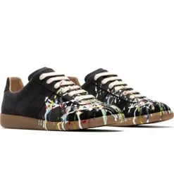 Maison Margiela PAINT REPLICA SNEAKERS BLACK/PAINT -Women's Footwear Sales Shop MaisonMargielaREPLICAPAINTERBLACKPAINT41S57WS0240 2 grande
