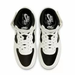 Nike WOMEN'S AIR FORCE 1 '07 MID BLACK/SAIL-COCONUT MILK [001] -Women's Footwear Sales Shop NIKEWAIRFORCE107MIDBLACKSAIL COCONUTMILK10DV2224 001 4 grande