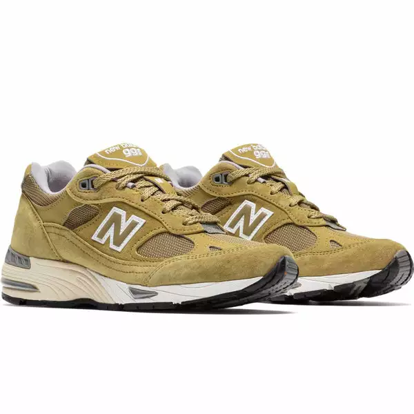 New Balance WOMENS W991GGW MADE IN ENGLAND GREEN MOSS 4 New Balance WOMENS W991GGW MADE IN ENGLAND GREEN MOSS - Image 2