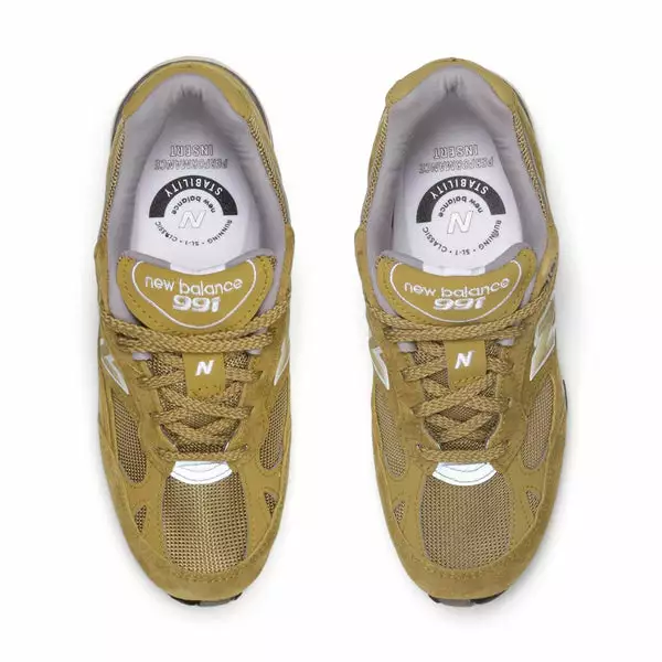 New Balance WOMENS W991GGW MADE IN ENGLAND GREEN MOSS 6 New Balance WOMENS W991GGW MADE IN ENGLAND GREEN MOSS - Image 4