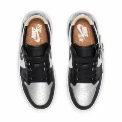 WOMEN'S AIR JORDAN 1 ELEVATE LOW MTLLC SLVR/BLK-WHT-WHT OYX [001] -Women's Footwear Sales Shop NikeAIRJORDAN1ELEVATELOWMTLLCSLVRBLK WHT WHTOYX5.5DQ8561 001 4 grande