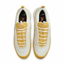 NIKE AIR MAX 97 PREMIUM SMMT WHT/SMMT WHT-YLLW OCHRE [100] -Women's Footwear Sales Shop NikeAirMax97PRMSUMMITWHITESUMMITWHITE YELLOWOCHREDQ9011 100 4 grande