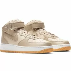 Nike AIR FORCE MID '07 LX LIMESTONE-RATTAN-WHITE [200] -Women's Footwear Sales Shop NikeNIKEAIRFORCEMID 07LXLIMESTONE RATTAN WHITE8DV7585 200 2 grande