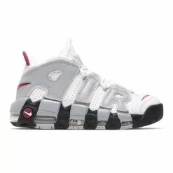 Nike WOMEN'S AIR MORE UPTEMPO SUMMIT WHITE/ROSEWOOD-WOLF GREY [100]