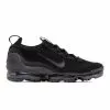 WOMEN'S NIKE AIR VAPORMAX 2021 FLYKNIT BLACK/BLACK-METALLIC SILVER [001]