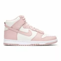 WOMEN'S NIKE DUNK HIGH PHANTOM/PINK OXFORD-WHITE [003]