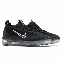 Nike WOMEN'S AIR VAPORMAX 2021 BLACK/WHITE-METALLIC SILVER [002] -Women's Footwear Sales Shop NikeWAIRVAPORMAX2021FKBLACKWHITE METALLICSILVER8DC4112 002 2 grande