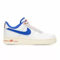 Nike WOMEN'S AIR FORCE 1 '07 LX SUMMIT WHITE/HYPER ROYAL-PICANTE RED [100]