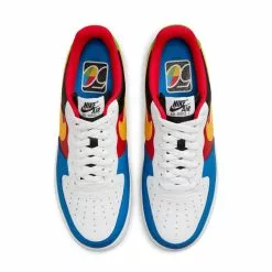 Nike X UNO AIR FORCE 1 '07 QS WHITE/YELLOW ZEST-UNIVERSITY RED [100] -Women's Footwear Sales Shop NikexUnoAirForce1WHITEYELLOWZEST UNIVERSITYREDDC8887 100 4 grande