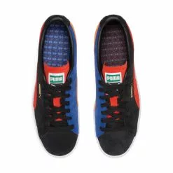 Puma SUEDE VTG TEAMS BLACK/BURNT RED/BLAZING BLUE -Women's Footwear Sales Shop PUMASUEDEVTGTEAMSBLACKBURNTREDBLAZINGBLUE8.538658102 4 grande