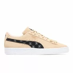 Puma Women's SUEDE T7 LIGHT SAND/BLACK/WHITE