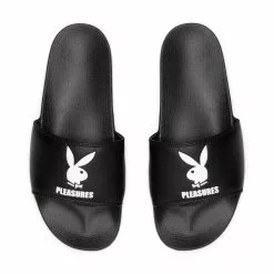 Pleasures X PLAYBOY SLIDES BLACK -Women's Footwear Sales Shop PleasuresXPLAYBOYSLIDESBLACK8P22PB048 BLACK 4 grande