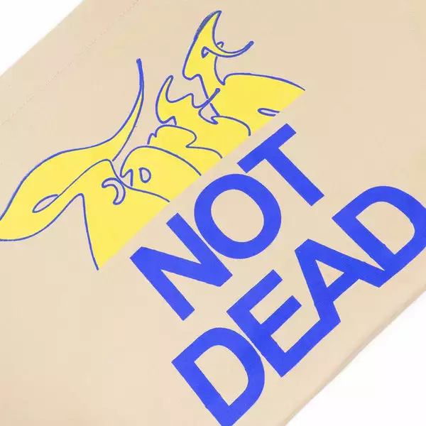 PRMTVO EARTH NOT DEAD CANVAS TOTE BAG NATURAL 6 PRMTVO EARTH NOT DEAD CANVAS TOTE BAG NATURAL - Image 4