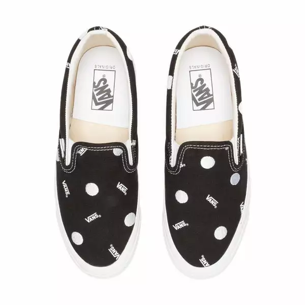Vans U OG CLASSIC SLIP-ON LX VAULT POLKA DOT BLACK 6 Vans U OG CLASSIC SLIP-ON LX VAULT POLKA DOT BLACK - Image 4