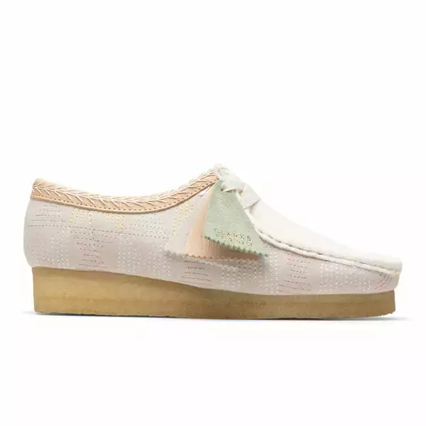 Clarks WALLABEE WNS OFF WHITE HAIRY 3 Clarks WALLABEE WNS OFF WHITE HAIRY
