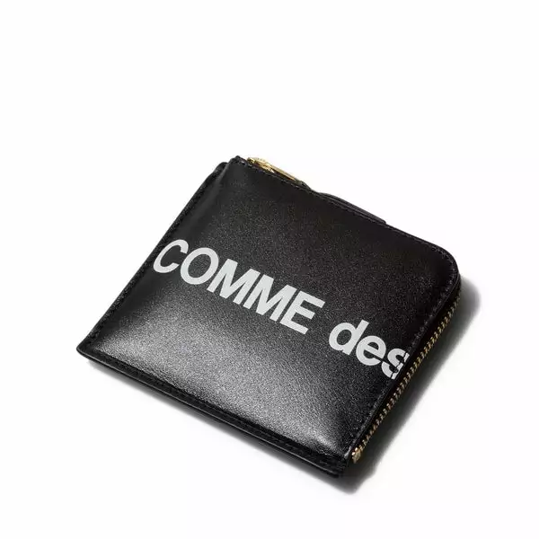 Comme Des Garçons Wallet HUGE LOGO BLACK - Image 3