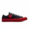 Converse X CDG PLAY CHUCK TAYLOR LOW BLACK/RED
