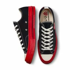 Converse X CDG PLAY CHUCK TAYLOR LOW BLACK/RED -Women's Footwear Sales Shop conversePLAYCONVERSECHUCKTAYLORLOWBLACKRED8A01795C 4 grande