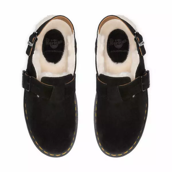 Dr. Martens JORGE MADE IN ENGLAND SHEARLING MULE BLACK 6 Dr. Martens JORGE MADE IN ENGLAND SHEARLING MULE BLACK - Image 4