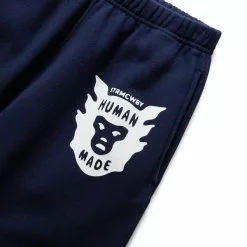 Human Made SWEAT SHORTS NAVY -Women's Footwear Sales Shop humanmadeSWEATSHORTSNAVYSHM23PT012 3 grande