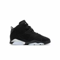 AIR JORDAN 6 RETRO (PS) BLACK/METALLIC SILVER-BLACK [001]
